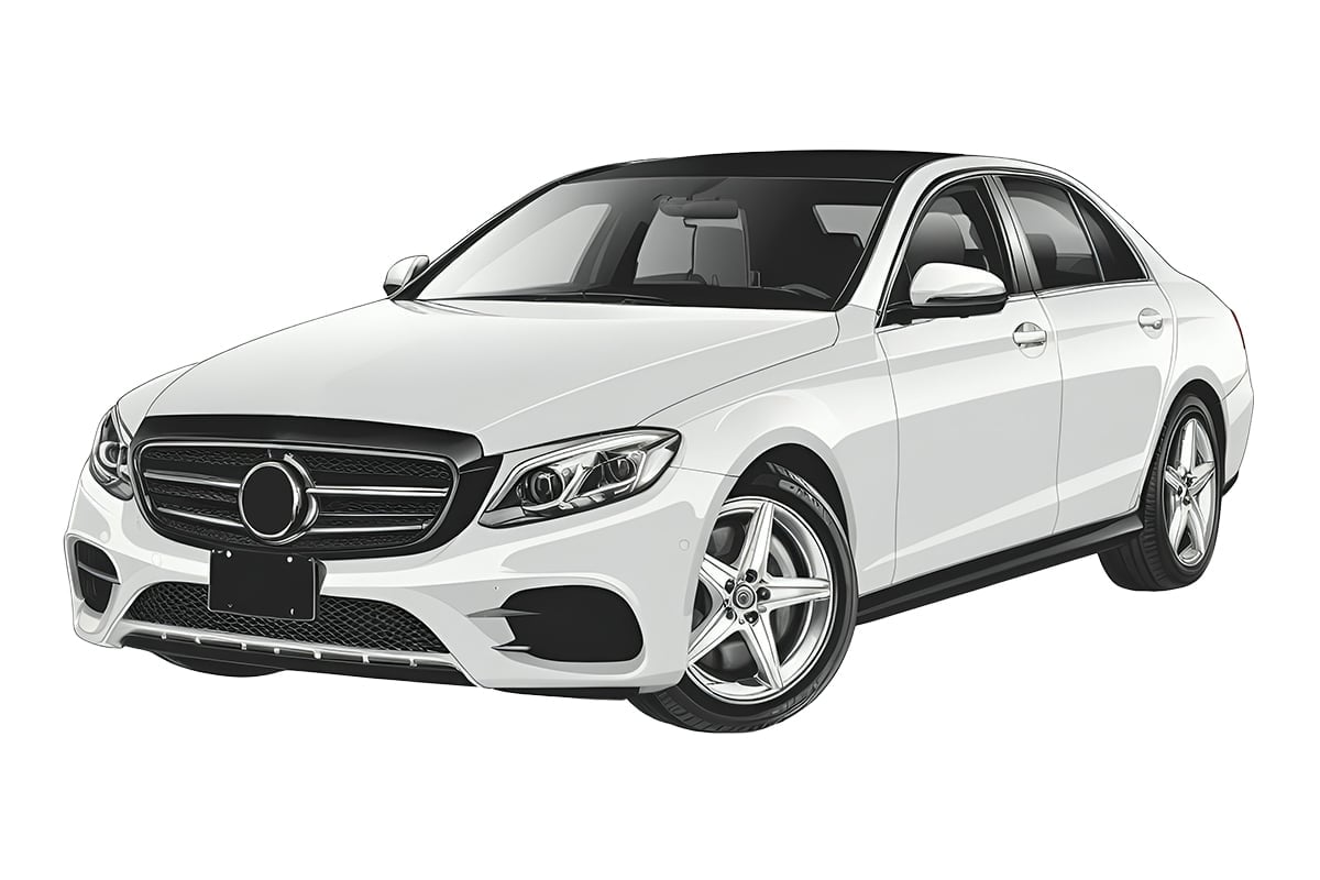 E class sedan 2016-2023 montážne body